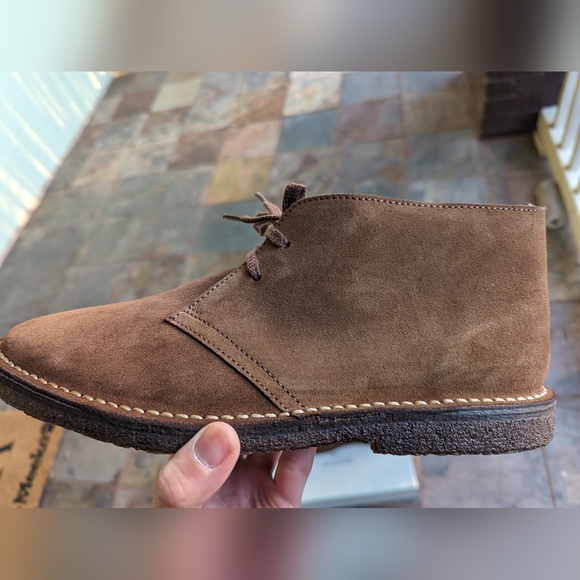 NEW JCrew MacAlister shearling-lined suede boots - Auburn - Size 8.5 Mens - Picture 4 of 14